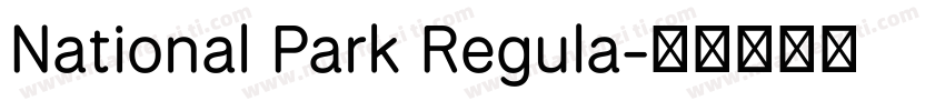 National Park Regula字体转换
